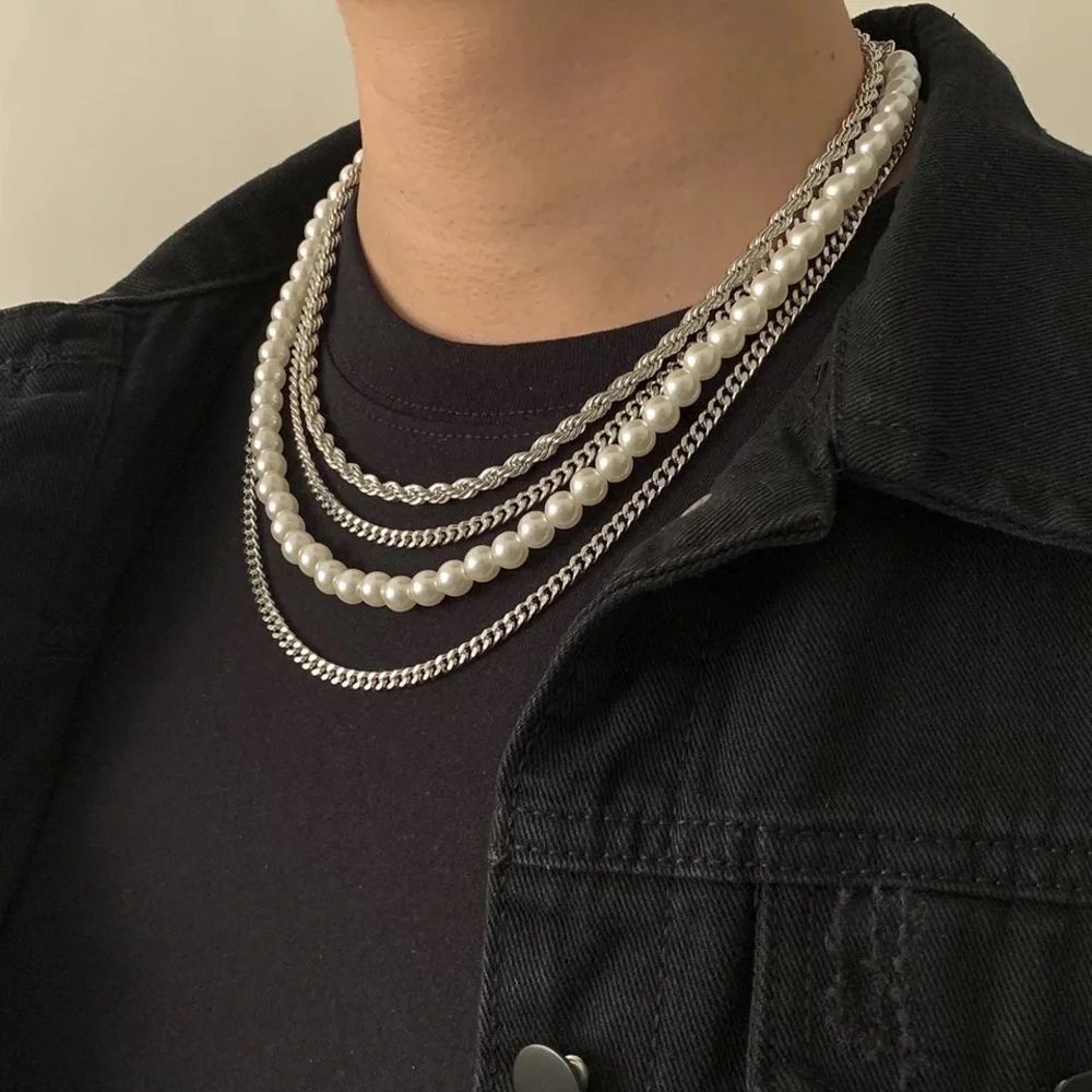 Zara Fresh Water Pearl Necklace Silver Thick Crab Clasp